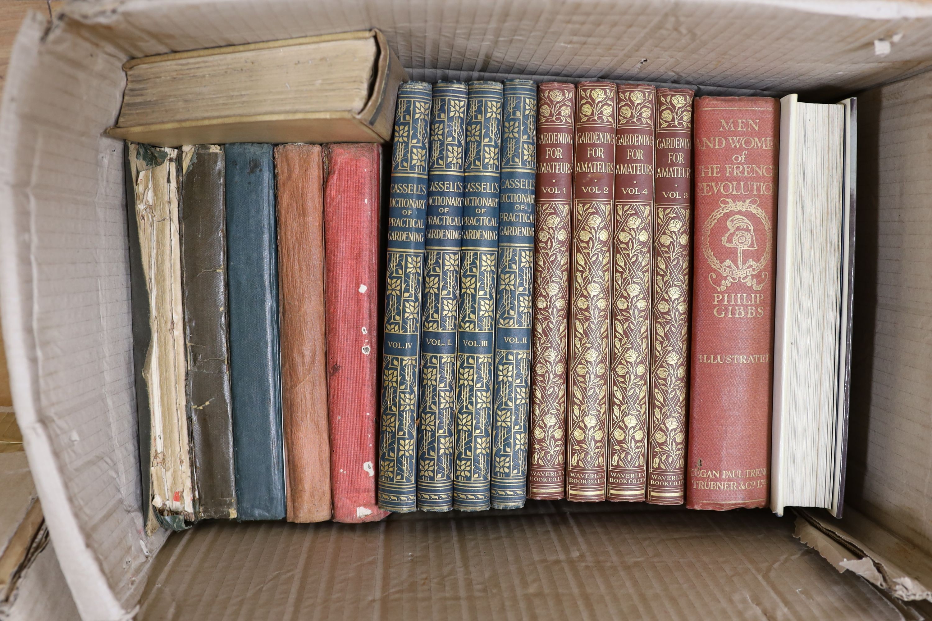 A large quantity of mixed books